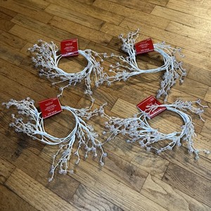 Ashland Christmas Coiled Garland Iridescent Berry Lot Of 4 (5ft /1.5m) New Xmas