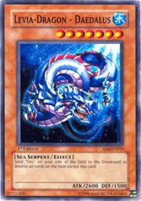 Levia-Dragon - Daedalus - SD4-EN010 - Common - 1st Edition - Damaged