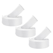 3pcs 5.3FT Taekwondo Colored Ranking Belts for Competition Training White