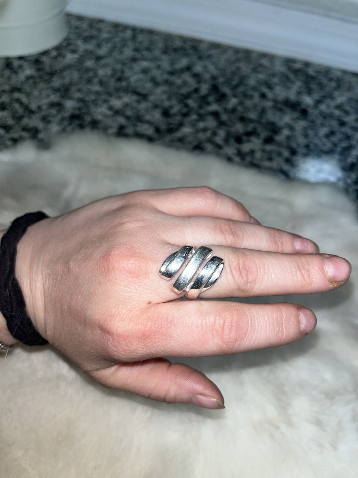 ALL STERLING SILVER 4 Ring Set - image 7