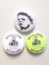 Horror Pin  Badges - Michael Myers Badges  - Brand New - Letterbox Gift