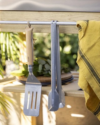 OPINEL GRILLING BARBEQUE SET (TONGS, KNIFE, BOTTLE OPENER, SPATULA) - BRAND NEW