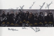 THE HOBBIT Multi Signed Cast Photo - 8"x 12" GENUINE SIGNED AUTOGRAPHS