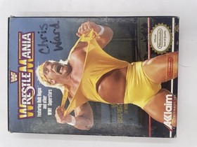 Acclaim WWF WrestleMania NES gioco con scatola originale manuale e poster completo CIB