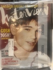 2000  FEBRUARY  INTERVIEW MAGAZINE  JOSH HARTNETT ON COVER Sealed!
