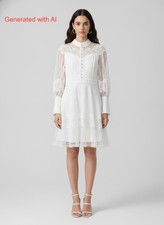Beaulah London Mock Neck Mini Dress Size M