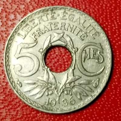 5 Centimes 1936 Lindauer Magnifique !!! - Photo 1/2