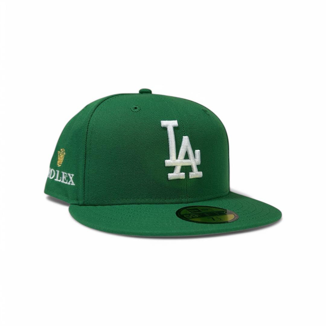 NEW ERA 59FIFTY キャップ ダークグリーン 7 1/2 ROLEX New Era 59Fifty Dodgers Cap Rolex Limited Edition 7 1/2