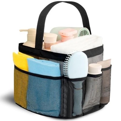 Mesh Shower Caddy Portable for College Dorm Room Essentials for Girls with 9 Poc