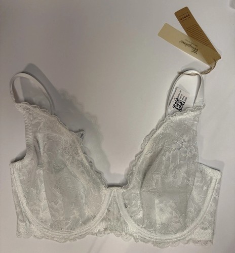 Wingslove Sexy Lacy Sheer Koronkowy Biustonosz Głęboki Bez podszewki Pełne krycie Fiszbiny - Zdjęcie 2 z 7