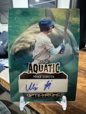 2025 LEAF OPTICHROME MIKE SIROTA RC TOP PROSPECT AUTO #1/1 AQUATIC SUPERFRACTOR
