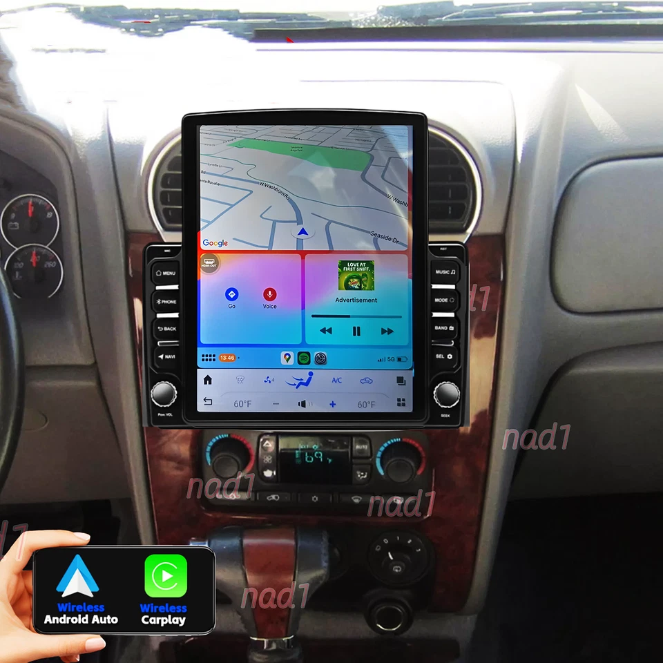 9.7'' CarPlay For GMC Envoy 2003-2006 Car Stereo Radio Android 13 GPS Navi WIFI Foto 2 de 4