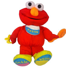 Hasbro Kid Dimension Sesame Street Busy Elmo Plush Rattle Baby 14" Vintage 1994