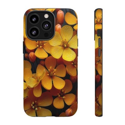 Phone Ink - Lifetime Warranty Custom Case - Pretty Yellow Spring Flowers
