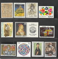 France: Collection of  FRENCH ART Stamps,  26 different MINT Never hinged