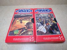 Lot of 2 Vintage Mattel "CAPTAIN POWER"  VHS Tapes Skill Levels 1 & 2