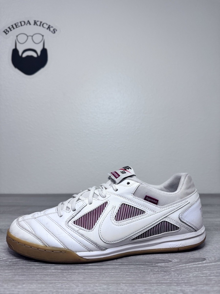 Size 12 - Supreme x Nike Gato SB White for sale online | eBay