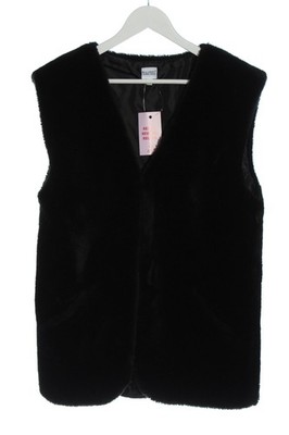 HINE SEVEN Kunstfellweste Damen Weste Gr. DE 36 schwarz Casual-Look