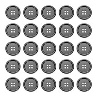 "25Stk Metallknopf 25Mm (0.98\") 4 LöCher Legierung Runde NäHnäHte KnöPfe"