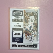 2024-25 Panini UConn Ben Gordon #30 College Contenders Basketball Card