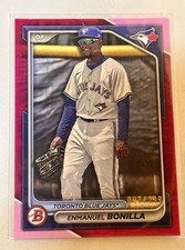 2024 Bowman Prospects Enmanuel Bonilla #BP-53 Fuchsia Border /299 (RC) Blue Jays