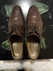 John W Nordstrom Men's Brown Leather Oxford Dress Shoes, Size 8, Apron Toe — photo 7