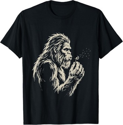 Bigfoot Blowing Dandelion T-Shirt