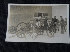 Social History Postcard WWI Era Soldiers with Funeral Carriage - 114668