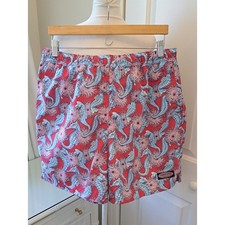 Vineyard Vines Mens Chappie Seahorse/Sea Urchin Print 6" Swim Trunks Mesh LG