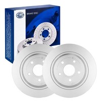 2X Hella Bremsscheiben 302Mm Hinten Passend FüR Ford Mondeo 55687PRO