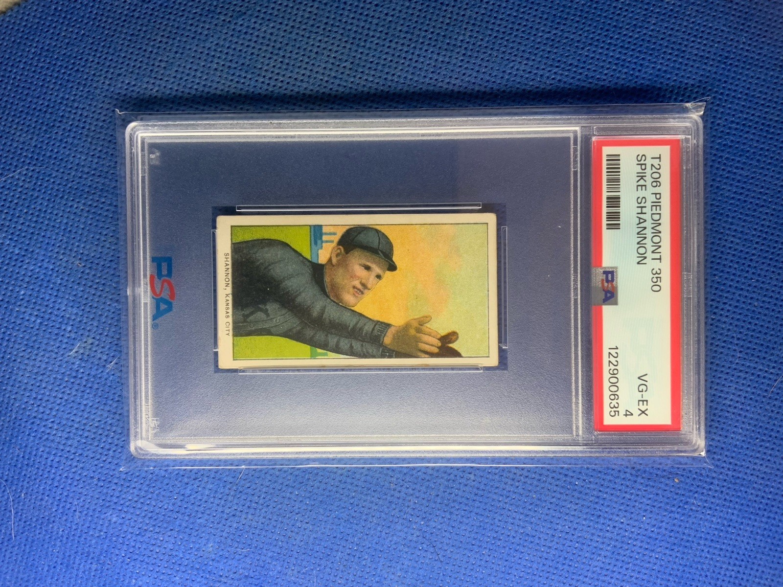 1909-11 T206 SPIKE SHANNON PIEDMONT 350/25 Psa 4** Just Graded**