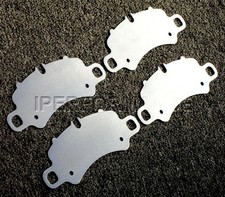 Titanium Brake Pad Shim Heat Shield Set for Porsche 718 Boxster GTS 18-; Iron Fr