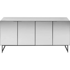Sideboard Schrank Kommode Stahl Gestell Holz Silber Kare Design