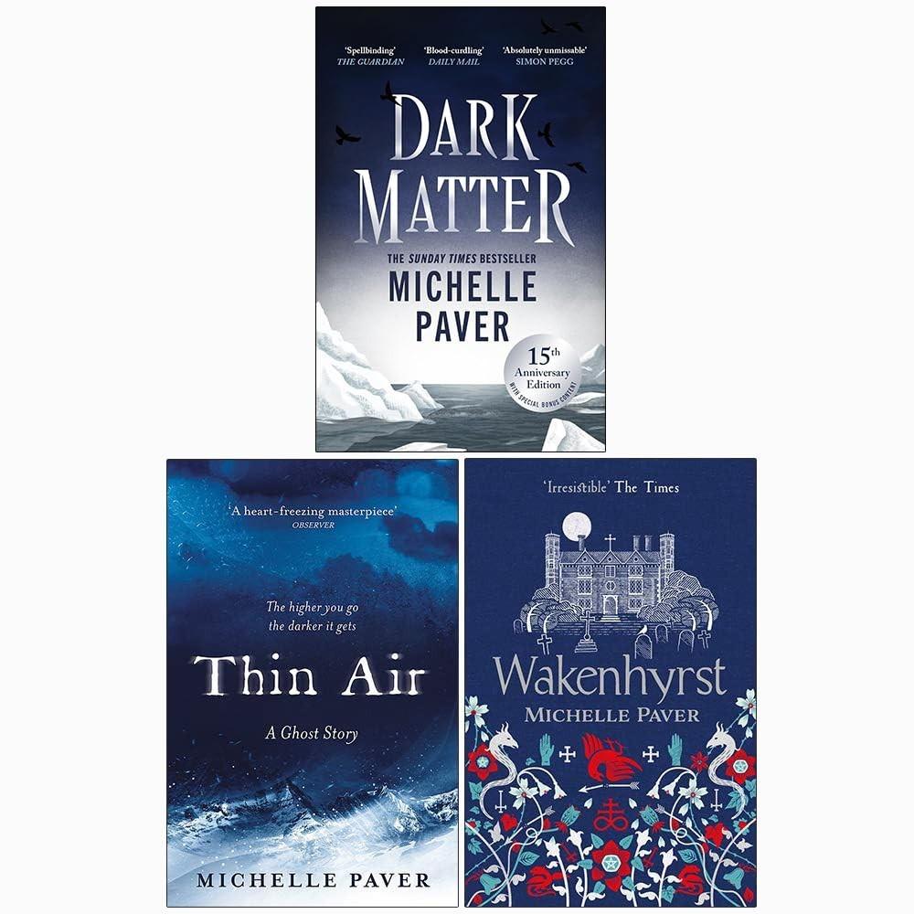Michelle Paver Collection 3 Books Set Pack Dark Matter, Thin Air, Wakenhyrst NEW