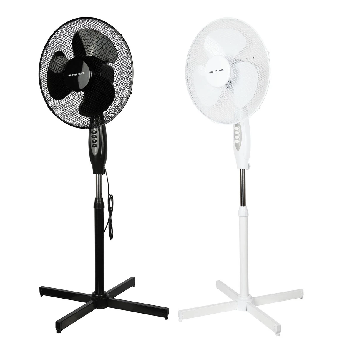 A2Z Standventilator 16 Zoll 3 Geschwindigkeiten Einstellung Neigung Abgewinkelt Oszillierend Wohnzimmer Ventilator