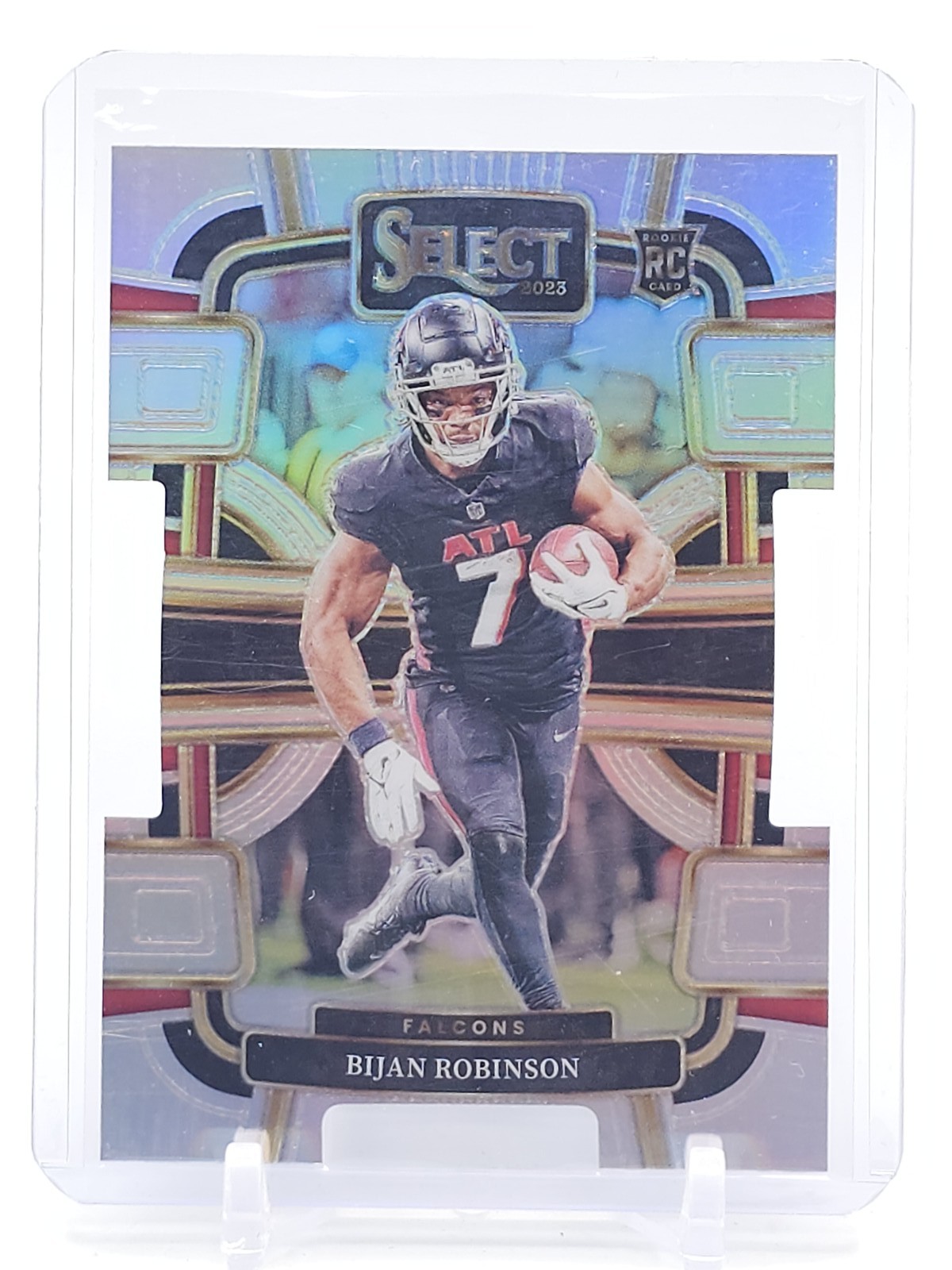 BIJAN ROBINSON 2023 SELECT SILVER PRIZM CONCOURSE DIE CUT ROOKIE FALCONS Q0072
