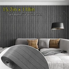 3D Wood Grain Wall Panels, Self-Adhesive Foam Thickened Wall Tiles Wallpaper