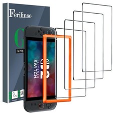 Switch 2 Screen Protector Tempered Glass 4 Pack 7.9in Size Frame Included