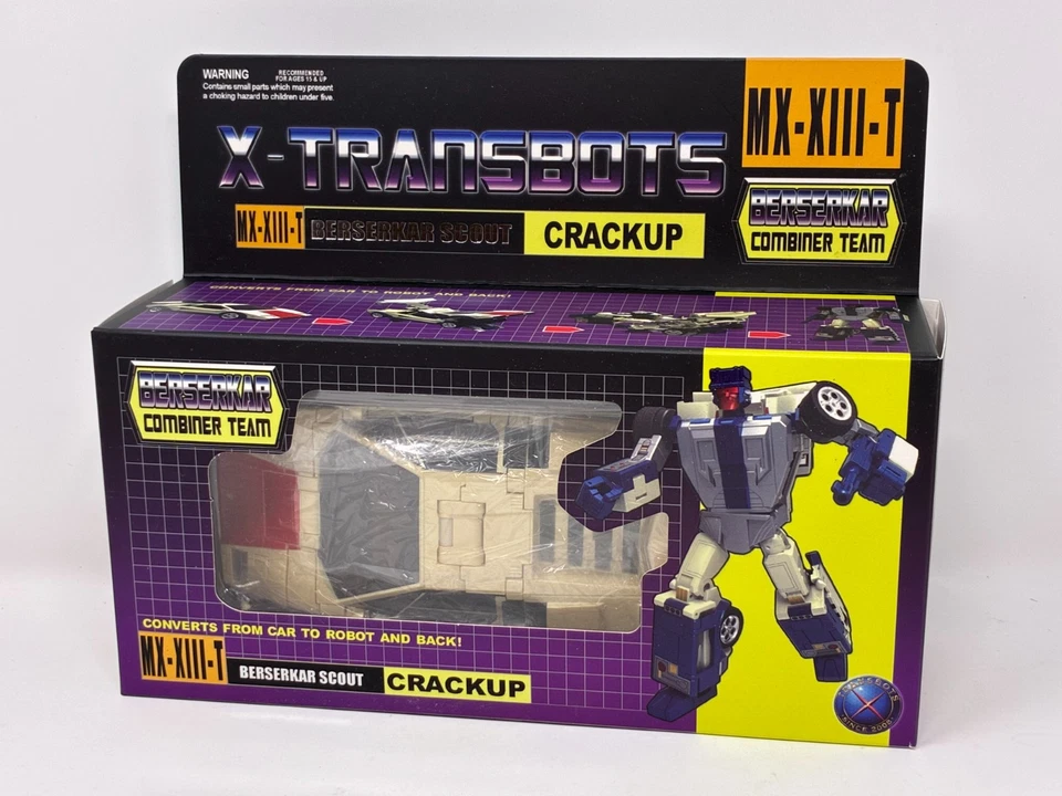 X-Transbots MX-13T Crackup versión juvenil Berserkar Combiner Team juguete colores Foto 2 de 4