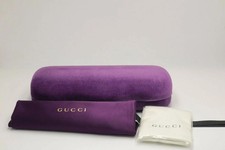 Gucci Sunglasses Eyeglasses Case Purple Velvet Clamshell Eyewear Case, new