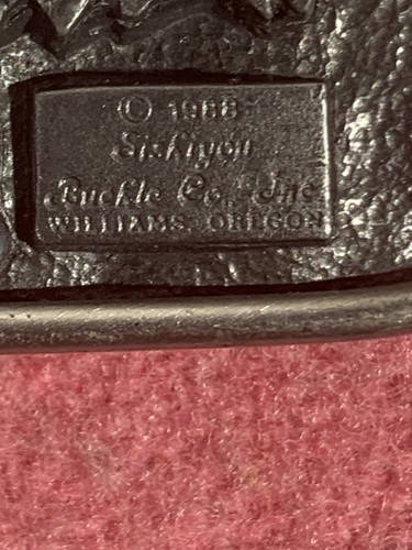 Vintage 1988 Siskiyou United States Coast Guard Belt Buckle U-80 Pewter NOS - Picture 9 of 10