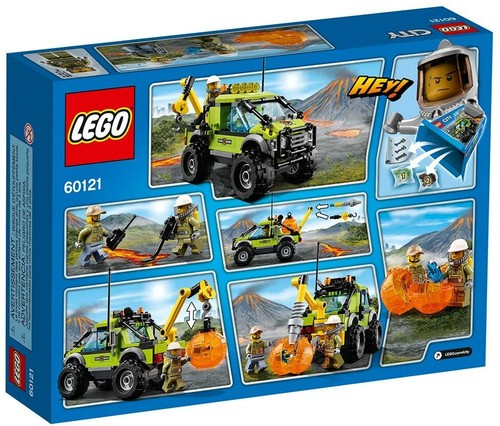 Lego City Town 60121 VOLCANO EXPLORATION TRUCK Detector Driller SUV Lava NEW - Picture 2 of 9