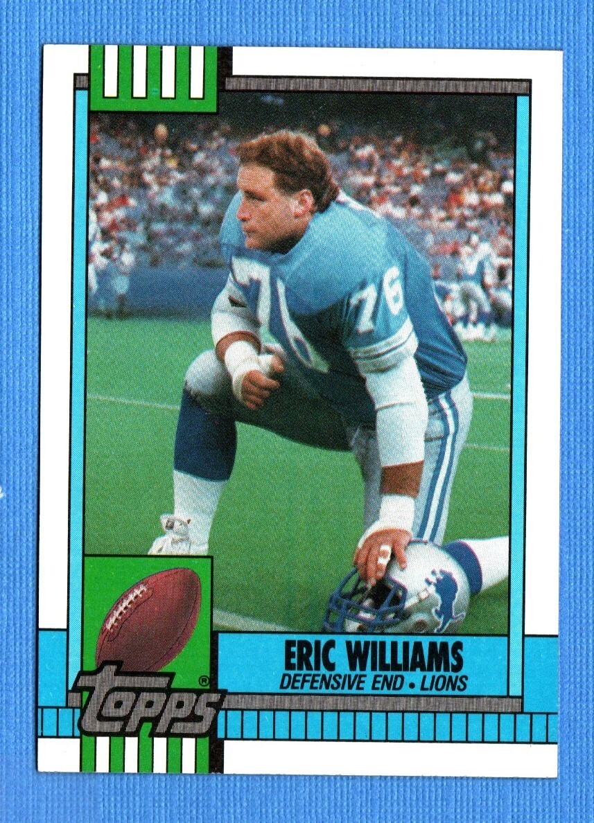 1990 Topps #357 Eric Williams Lions