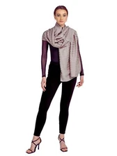 Show Stopper Women's Cashmere-Blend Wrap Elegant Embelished Pashmina Taupe