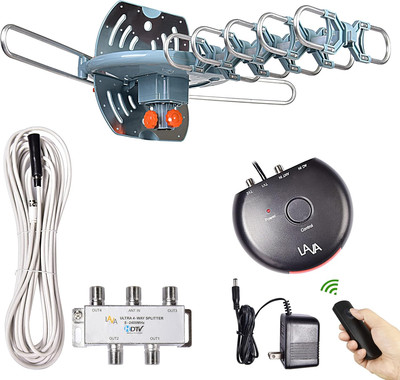 HD-2605 Elite, Outdoor TV Antenna, Remote Control, 360 Degree Rotation, with 40F