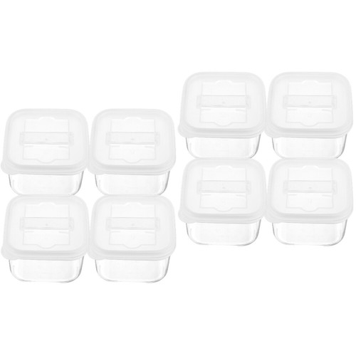 2 Stück Probenbox Mini befüllbar Behälter kleine Behälter mit Deckel