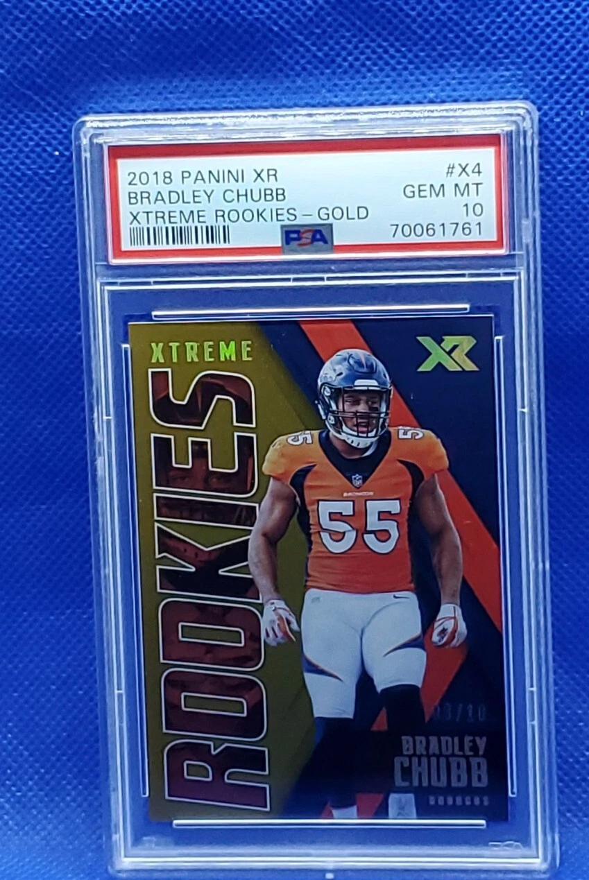 Bradley Chubb Panini XR Xtreme Rookies #X4 Gold