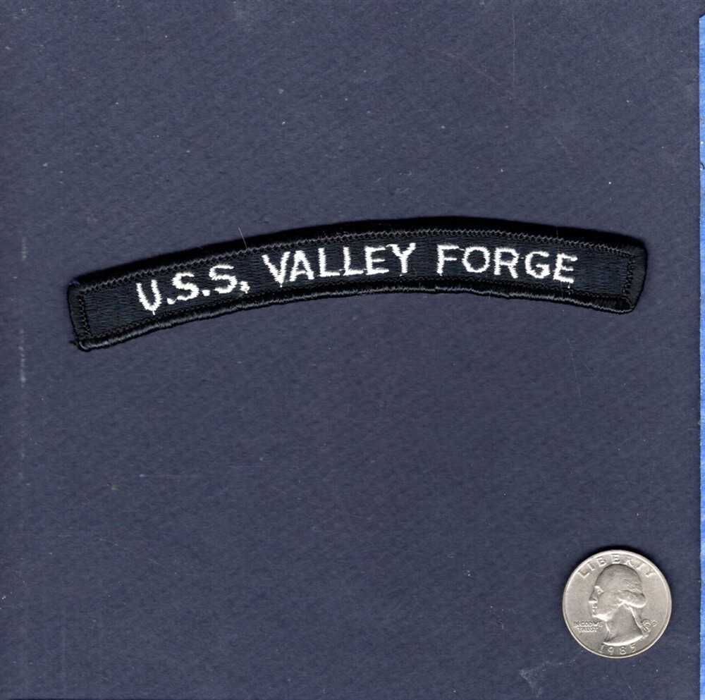 CG 50 USS VALLEY FORGE US NAVY Enlisted Uniform Rocker Cruiser Ship Patch