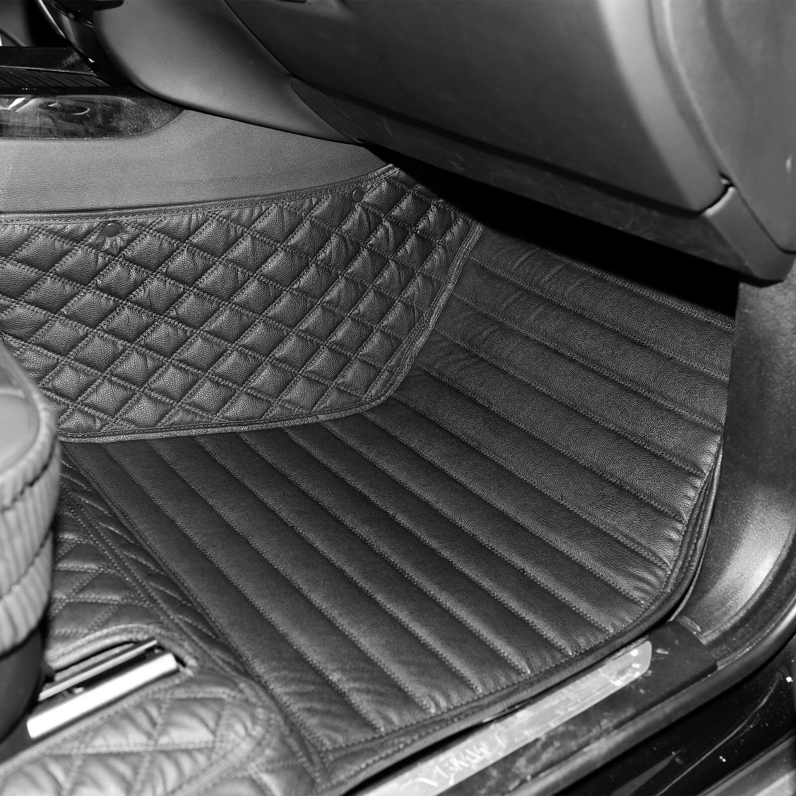 3D Car Floor Mats Audi A3 20132018 Customfit HeavyDuty Leather eBay