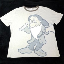 Disneyland Grumpy Graphic T Shirt Size L Made in USA gray dwarf